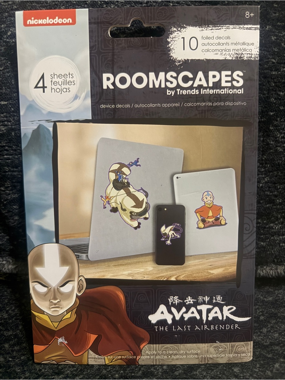 Nickelodeon Avatar Roomscapes Foiled Decals – Red, Orange, Yellow, Purple, Black